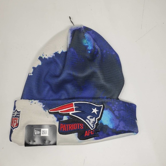 NEW New Era 2022 Sideline Ink Dye Cuffed Knit Hat - New England Patriots - Picture 1 of 4